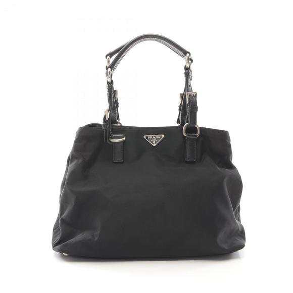 PRADA Black Leather Tote Bag - Picture 1 of 10